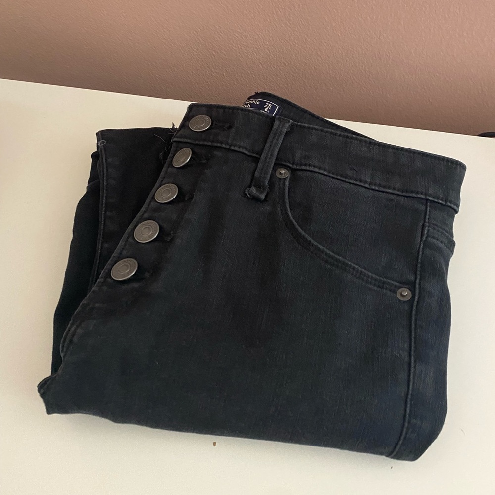 Abercrombie & Fitch High-Rise Super Skinny Crop, sz 6S or 28s